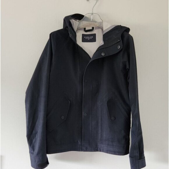 EVERLANE | Technical jacket raincoat windbreaker navy sz XXS - Picture 3 of 7